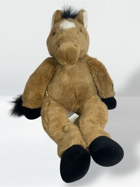 Build-A-Bear Brown and Black Horse Plush
